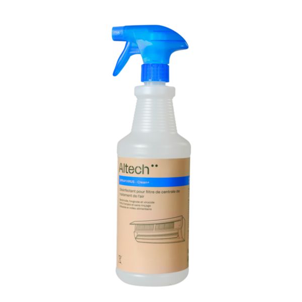 SPRAYVIRUS - Désinfectant pour filtre de centrale de traitement de l'air 1L - Clean+ Altech