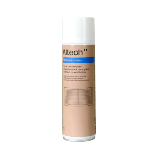 VIRUFORCE - Spray désinfectant et assainissant pour gaine et circuit de ventilation 500ml - Clean+ Altech