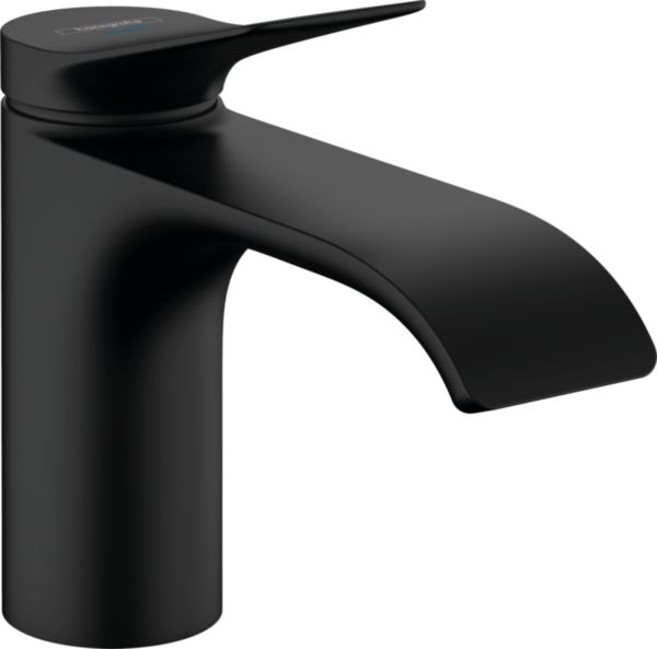 Robinet de lave-mains VIVENIS 80 eau froide sans tirette ni vidage Noir mat Réf. 75013670