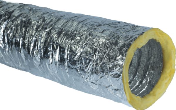 Gaine souple Alu calorifugée phonique M0/M1  Lg : 10 m Ø 315 Réf. ACOF ALU-M0/M1-315