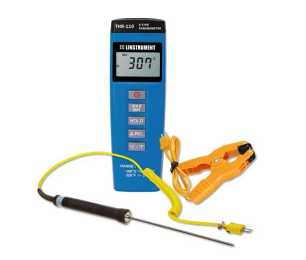 Image principale de Thermomètre digital 1 voie type-K avec 2 sondes incluses Réf. THR-110