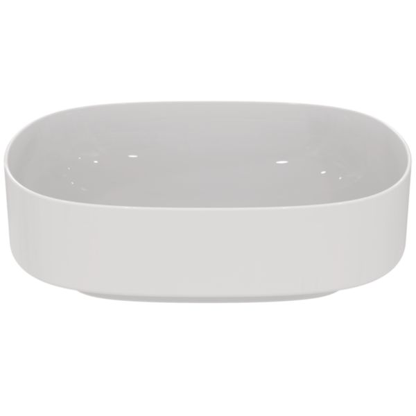 Vasque ovale Lida X, 45 cm sans trop plein finition blanche Réf. T440001