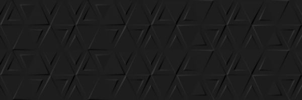 Faïence Arte Deco Joanne évolution triangle noir décor 31,6 x 100 cm