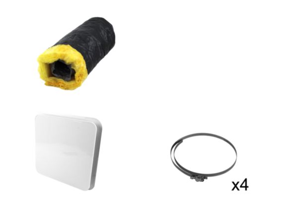 Kit de pose en combles avec prise d'air en toiture et insufflation en 1 bouche Réf. 401.0006