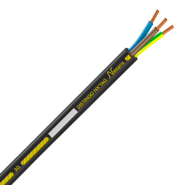 Câble rigide U-1000 R2V 3G2,5 - touret de 500 mètres - NX'TAG