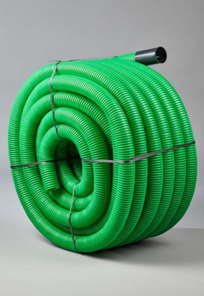 Fourreau annelé vert diamètre 40 mm couronne de 50 mètres