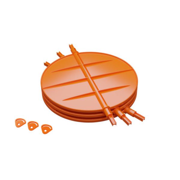 Lot de 3 volets de réglage de débit d'air diamètre 200 mm Réf. VRDXS