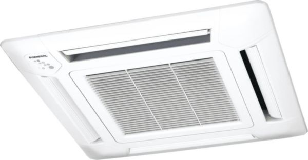 Unité intérieure climatiseur cassette 600x600 6800W - DC Inverter - confort acoustique - pompe de relevage - turbine 2 étages - réglage plafond haut - télécommande infra-rouge - compatible unités extérieures maxi-multi Réf. 730024 / G-AUHG 24 LVLA.UI