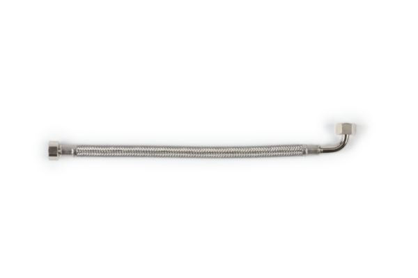 Flexible sanitaire femelle femelle coudé 15x21 DN8 Longueur 500 mm ALTECH