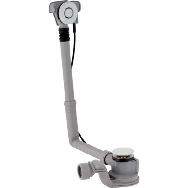 Vidage de baignoire à déclenchement par pression PushControl D52mm L260mm avec kit de finition chromé brillant  réf.150.768.21.6