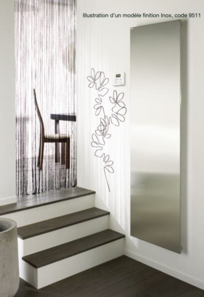 Radiateur électrique Acova Altima face lisse, commande radiofréquence RF, puissance 1250W, hauteur 1942 mm, largeur 513 mm, Cuivre Acide 9523 Réf. TMH-125-050/GF-9523