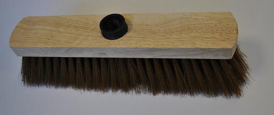 Balai synthétique PET 29 cm bois Novipro