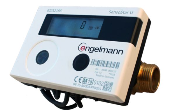 Compteur d'énergie thermique compact à ultrasons radio wM-Bus qp 1,5m3/h 110mm Réf. BDAB00020