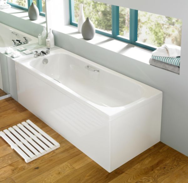 Tablier de baignoire latéral 70 cm Ulysse en acrylique blanc pour baignoire rectangulaire Réf. E483101