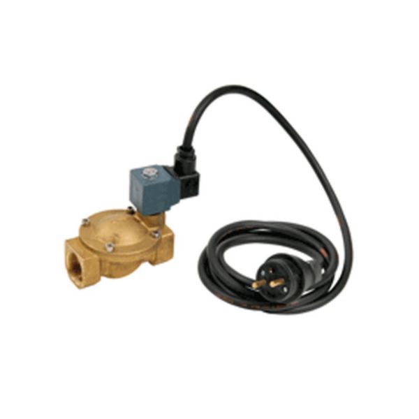 Electrovanne laiton 2 voies ESM86 normalement fermée alimentation électrique 230V raccordement taraudé 1" membrane nitrile pression de fonctionnement 0,3 à 10 bar livrée avec 2 m de câble Réf. 410513