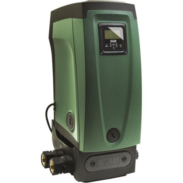 Pack E.SYDOCK comprenant surpresseur Intelligent à vitesse variable E.Sybox 40/80 et son support alimentation électrique 230 V - 1,55 kW - 10 A débit max 6,6 m³/h pression max 5 bar raccordements 1" F Réf. 209511
