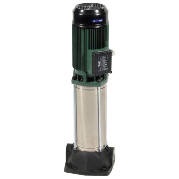 Pompe multicellulaire verticale KVC 65/50 M alimentation électrique 230 V - 1,1 kW - 7,4 A débit 2,4 m³/h pression 6,9 bar raccordements 1"1/4 F aspiration et refoulement en ligne Réf. 037240