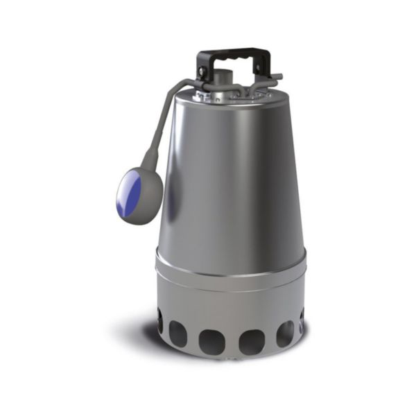 Pompe de relevage eaux usées DG STEEL 75 M automatique alimentation électrique 230V - 0,75 kW - 5,6 A débit maxi 21,7 m³/h hauteur maxi de relevage 9,5 m livrée avec 10 m de câble Réf. 137604
