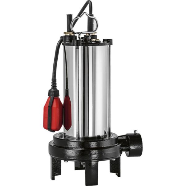 Pompe de relevage eaux chargées SEMISOM 125 GR automatique avec roue dilacératrice alimentation électrique 230V - 1,8 kW - 9,2 A débit maxi 6,5 m³/h hauteur maxi de relevage 27 m Réf. 132013
