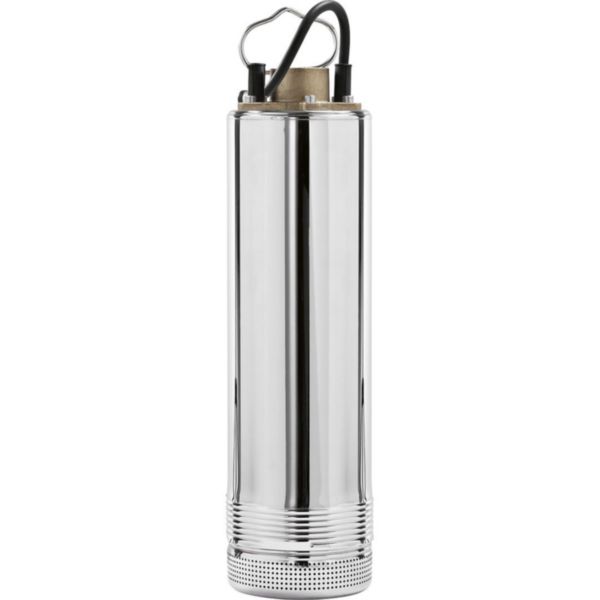 Pompe immergée pour puits SRM 7/100 M CD alimentation électrique 230 V - 1,2 kW - 8,7 A débit max 4 m³/h pression maxi 4 bar raccordement 1"1/4 livrée avec 15 m de câble et de filin coffret démarrage inclus Réf. 150611