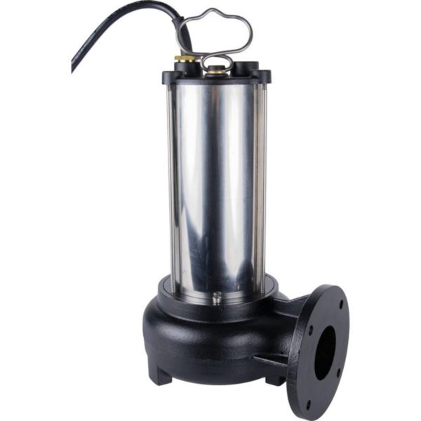 Pompe de relevage eaux chargées SEMISOM 650 L M. avec coffret EVOL alimentation électrique 230V - 1,5 kW - 12 A débit maxi 36 m³/h hauteur maxi de relevage 8,5 m - Montage possible avec bride taraudée, coude ou griffe Réf. 132091