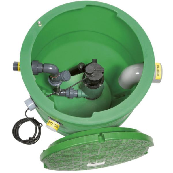 Poste de relevage FEKABOX pour eaux usées (hors WC) équipé d'une pompe FEKA 600 AUT alimentation électrique 230V hauteur maxi de relevage 6 m Réf. 144050