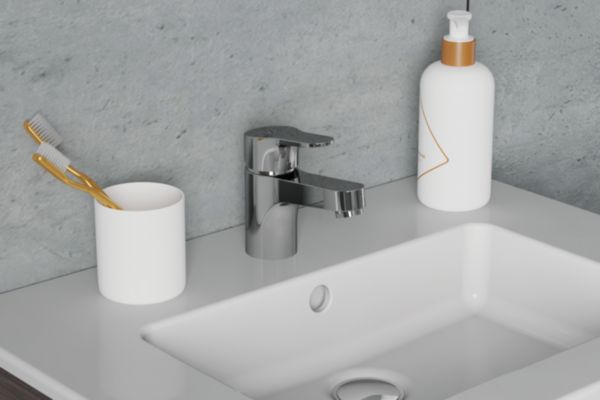 Mitigeur lavabo OLYOS II monotrou C2 vidage plastique chromé Réf. D2490AA