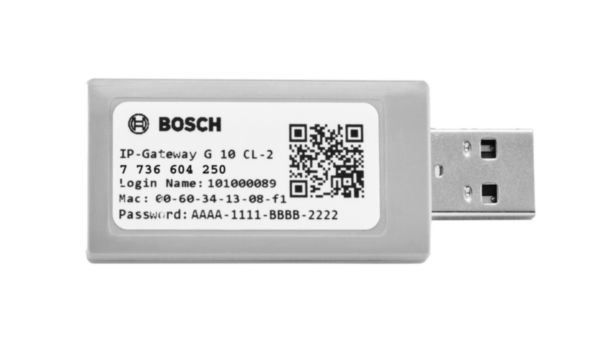 Module WiFi (USB) HomeCom Easy pour PAC Air/Air (CL3/5/6000i) G10 CL-1 application connectée pour gestion à distance du système Bosch Réf. 7736604250