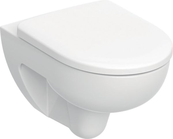 Pack WC suspendu Geberit Renova 54cm, Rimfree, abattant ralenti et déclipsable, Blanc Ref :500.801.00.1