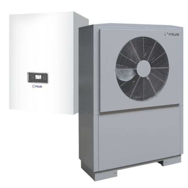 Image principale de Pompe à chaleur air/eau HRC 20 triphasé, monobloc (liaison hydraulique), haute temp 70°C, R290 sans HFC - pilote Premium+, 1 circuit chauffage option 2è circuit chauffage ou ECS, appoint élec, préraccordement appoint chaudière  Réf: 151446