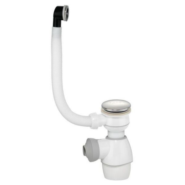 Vidage lavabo complet gain de place avec trop plein extérieur Réf. 30724253