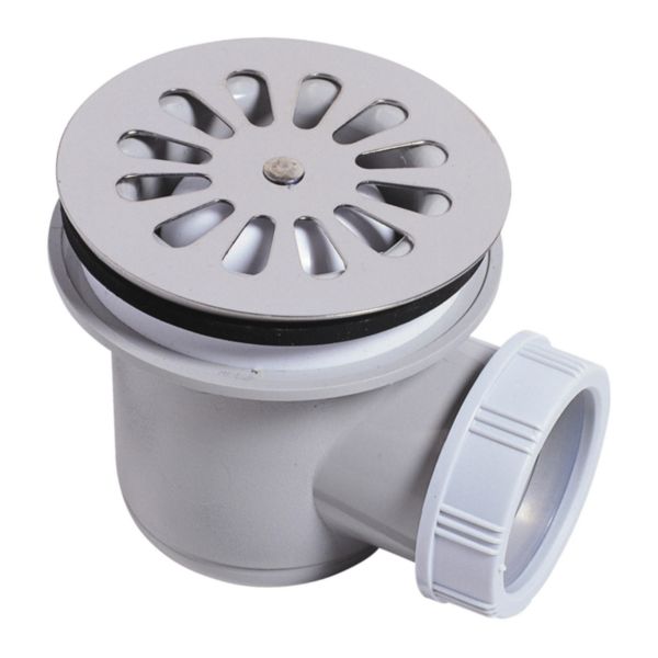 Bonde de douche D60 à visser ou à coller sortie horizontale Réf. 30724002