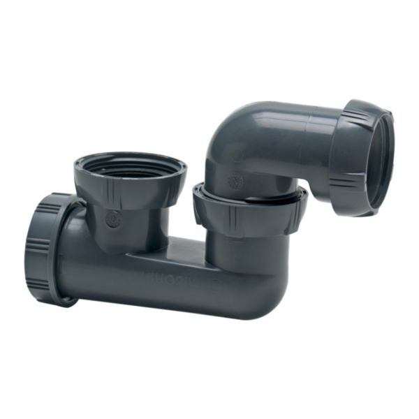 Siphon de baignoire sortie orientable D40, garde d'eau 50mm certifié NF Réf. 30723982