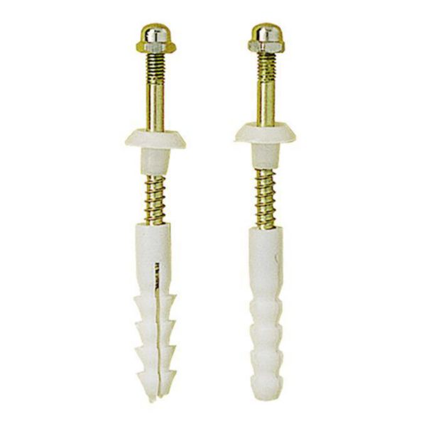 Jeu de vis métal pour fixation cuvette ou bidet au sol Réf. 10724093