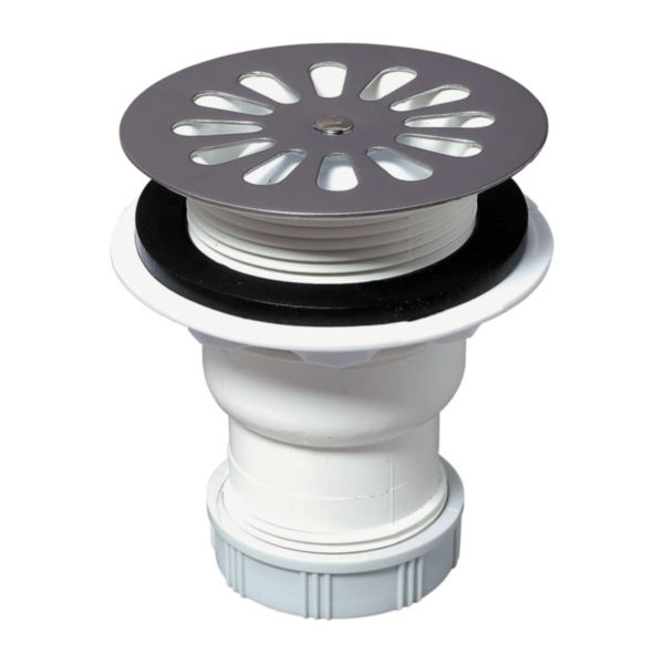 Bonde de douche D60 à visser ou à coller sortie verticale Réf. 30724003