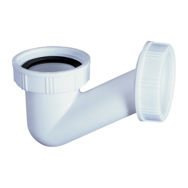 Siphon de baignoire faible encombrement entrée 1''1/2 sortie D40.  Réf. 30723226