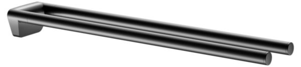 Porte-serviettes avec patère 450 mm Noir Réf. 12818370000
