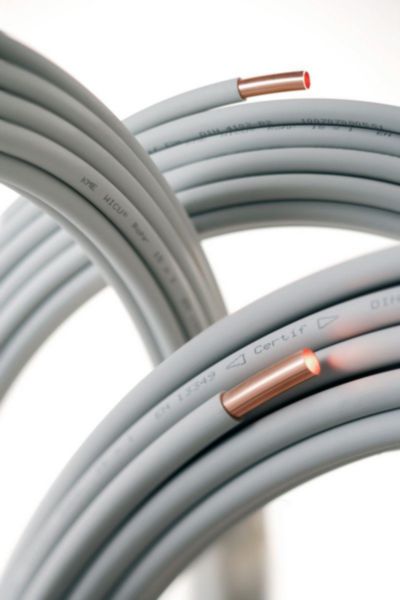 Tube cuivre pré-gainé recuit WICU diamètre 16 mm épaisseur 1 mm couronne de 25 mètres Réf. 501271449