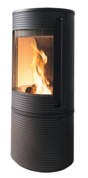 Poêle à bois ALTARA fonte anthracite 7 kW longueur de bûches 33 cm fonte Réf. P610344