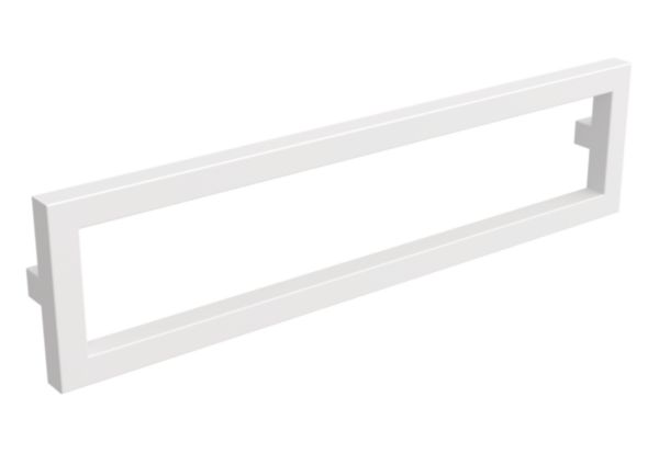 Support porte accessoires métallique LLOYD 80 cm finition blanc réf : 97673
