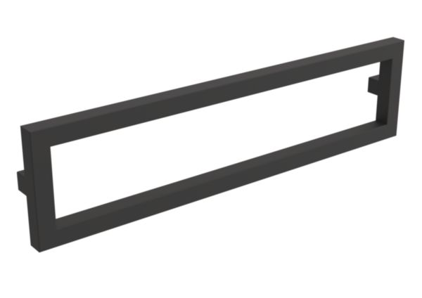 Support porte accessoires métallique LLOYD 80 cm finition noir réf : 97677