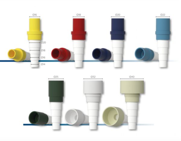 Image principale de Connecteur Adaptateur Flexi 20mm Bleu réf : B3392