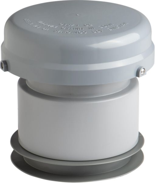 Clapet aérateur à ressort VENTILO gris Ø 100mm et 110mm Réf. 210-CLAP100