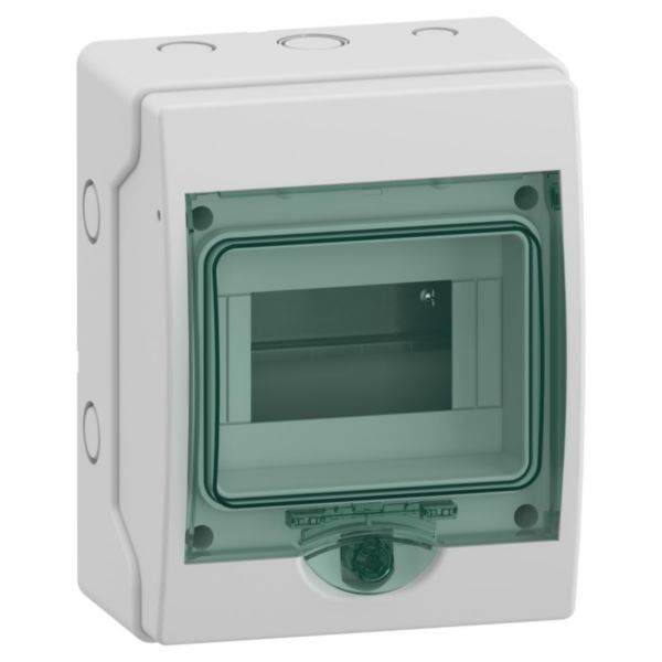 Coffret étanche Mureva Mini pour appareillage modulaire 159x200mm 6 Modules indices de protection IP65 et de résistance IK09 résistance au feu 750°C réf: 13958M