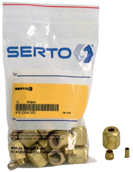 Kit SERTO épaisseur 0,8 mm diamètre 1/4'' sachet de 10 pièces, réf.416.2384.063