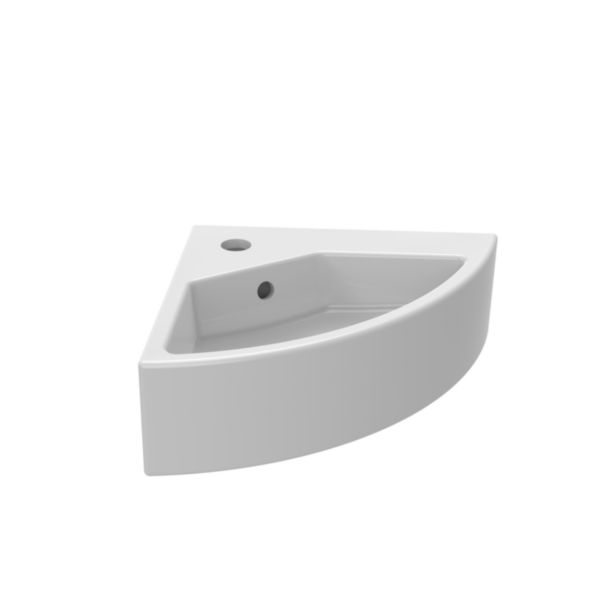 Lave-Mains en Céramique d'angle Alterna CONCERTO 35cm blanc