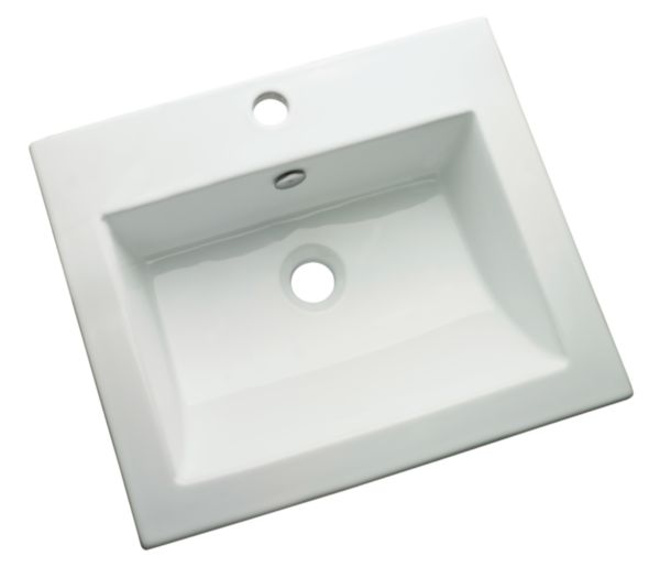 Vasque à encastrer en Céramique Alterna Mantera blanc