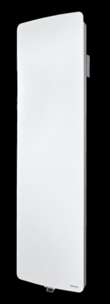 Image principale de Radiateur électrique Vérali connecté Façade en verre, équipe du pilotage intelligent vertical 2000W blanc brillant Réf. 507657