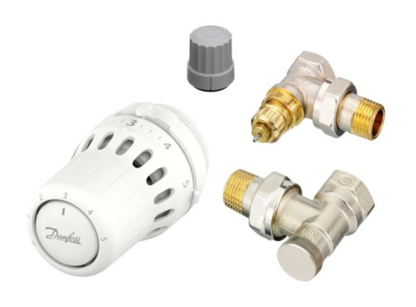 Tête thermostatique React + RA-FN équerre 15 +RLV-S 015G5357