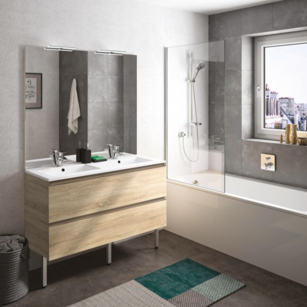 Meuble SS-VASQ PRIMO SS POIG 120cm 2 tiroirs chêne Beige réf: A2407379